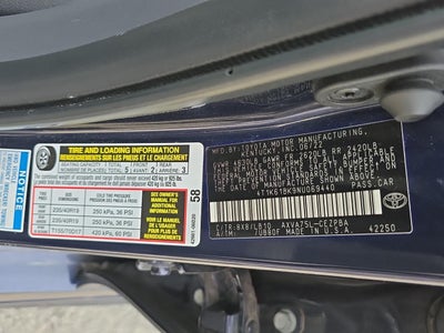 2022 Toyota Camry XSE