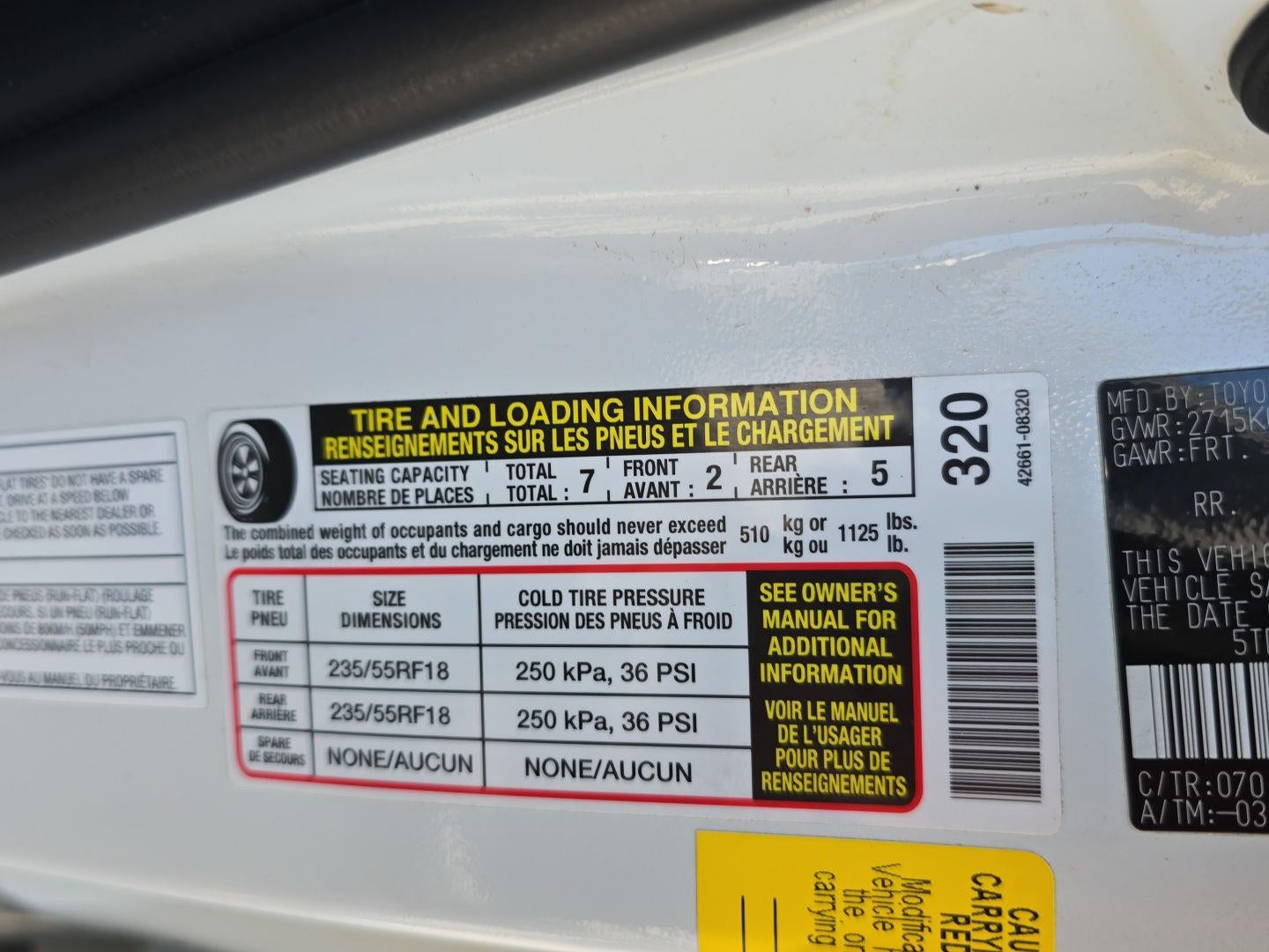 2020 Toyota Sienna Limited Premium 7-Passenger