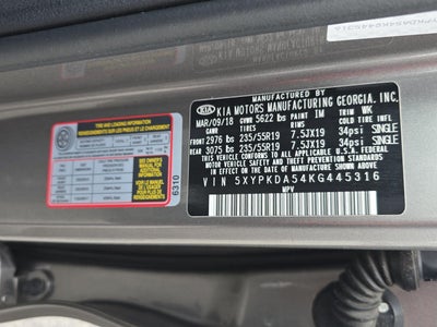 2019 Kia Sorento SX V6