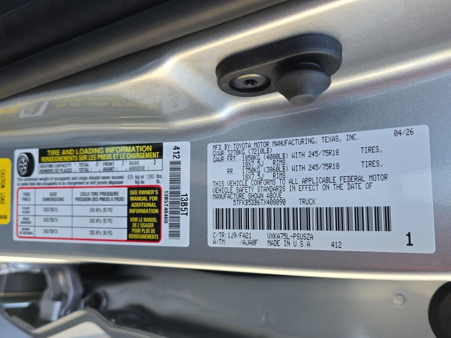 2026 Toyota Tundra SR